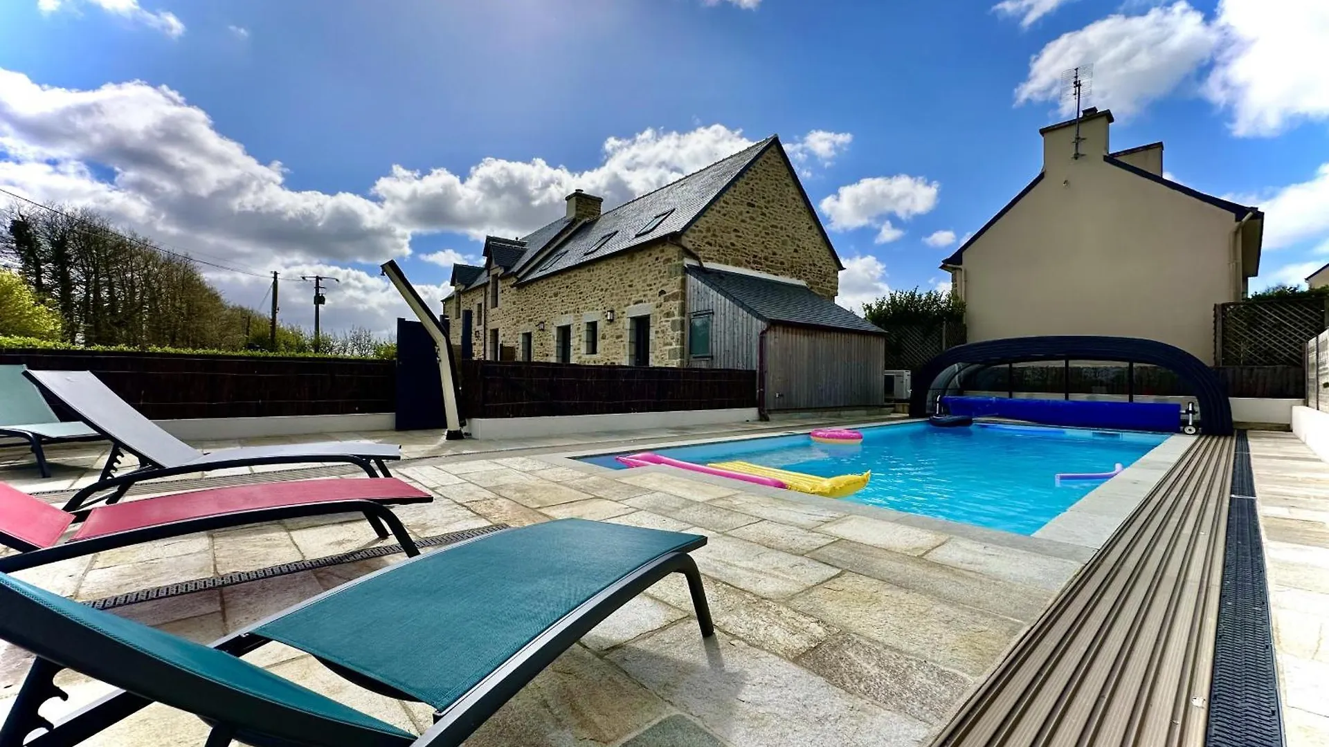Villa Deux Gites A La Campagne 14 Pers Piscine Jacuzzi Bourg-Blanc